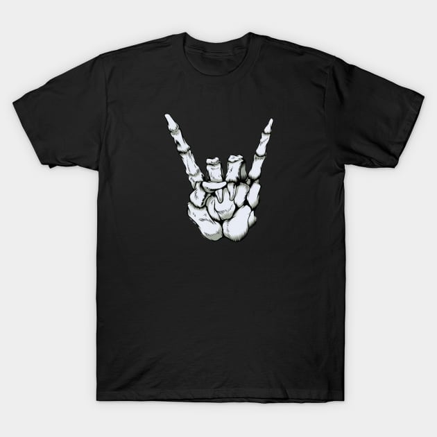 Skeleton Horns T-Shirt by SoCalErich